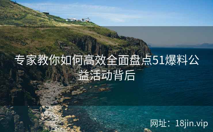 专家教你如何高效全面盘点51爆料公益活动背后